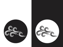 Wind icon vector illustration design template