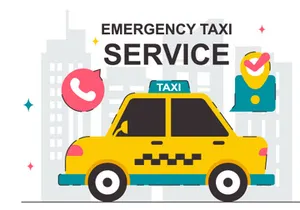 10 Emergency Taxi Service Illustration