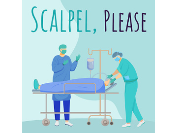 Scalpel please social media post mockup preview picture