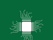 Circuit processor symbol and icon