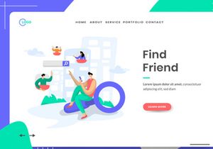 Social Media set Illustration