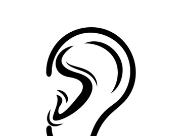 Hearing logo template and symbol vector icon design preview picture