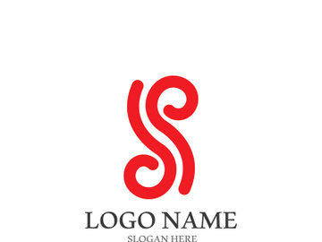 S letter creative icon logo design elegant vector illustration preview picture