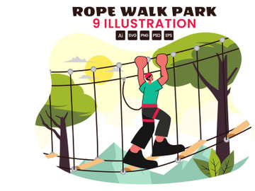 9 Rope Walk Activity Illustration preview picture