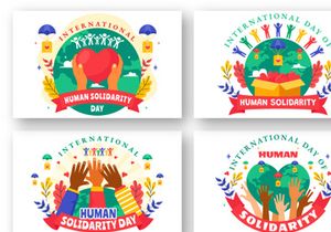 11 International Human Solidarity Day Illustration