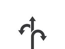 Way vector icon illustration design template