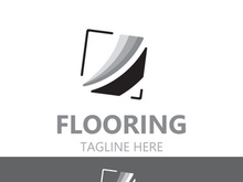 Elegant Tile Flooring Logo Design business store building Template