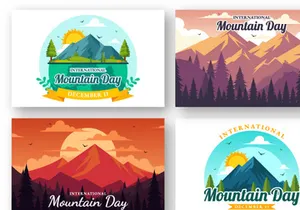 11 International Mountain Day Illustration