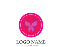 Butterfly logo icon vector design illustration