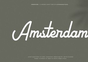Thrapston - Vintage Script Font