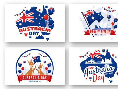 15 Happy Australia Day Illustration