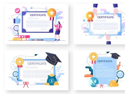 15 Certificate Document Illustration