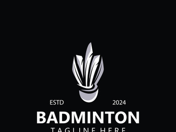 Badminton Shuttlecock logo icon design for Sport Badminton Championship club competition preview picture