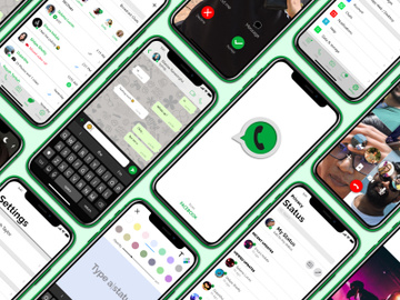 Whatsapp Redesign Light & Dark Theme - UI Kit preview picture