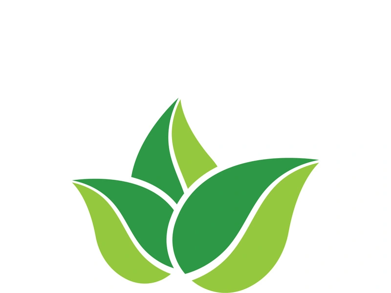 Logos of green tree leaf ecology nature element vector