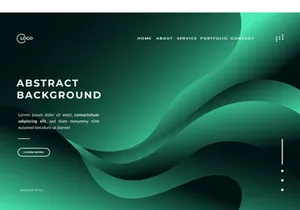 Dark Green Abstract Background