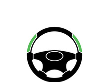 Steering Wheel vector image logo icon