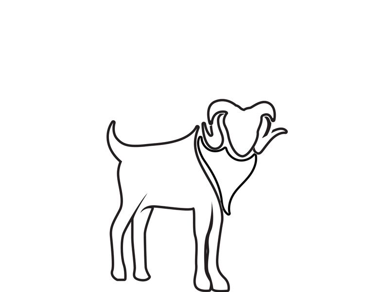 Goat Logo Template vector icon illustration design