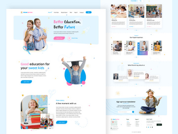 Kids Learning Website Theme preview picture