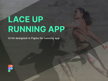 Lace Up Running App Figma UI Kit preview picture