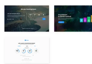 10 CountDown/Counters Widget Design for Web-UI Kit