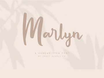 FREE | Marlyn Handwritten Font preview picture