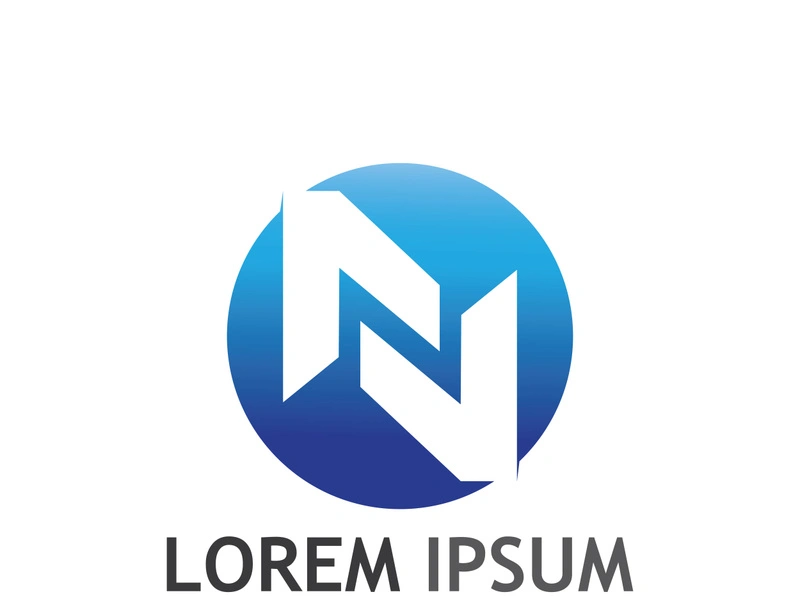 initial letter N logo with modern concept.