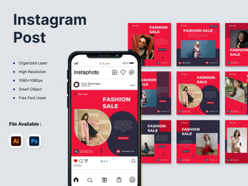 General Fashion Instagram Post Templates preview picture