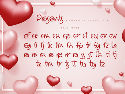 Presents - Romantic Display Font