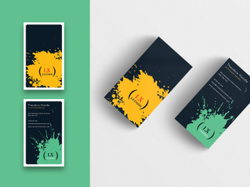 Splatter Creative Business Card-Vertical preview picture