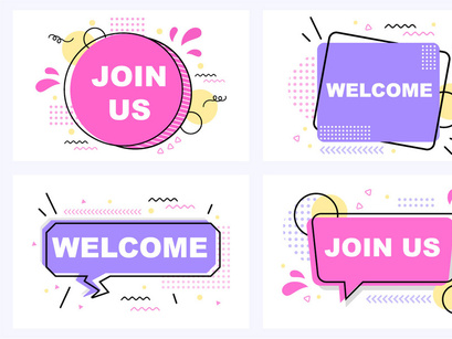 20 Welcome Vector Illustration