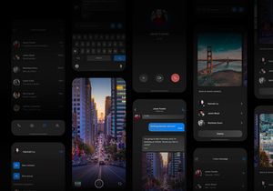 Design Concept: Chat app (Free Adobe XD) 