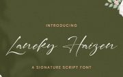 Laneky Haizen - Signature Script Font