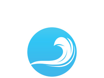 Ocean water wave wave logo design. preview picture