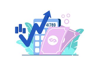 Inflation Business icon flat Illustration