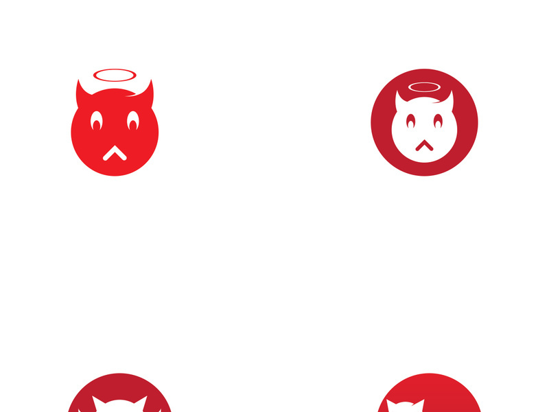 Devil logo design with a modern concept.