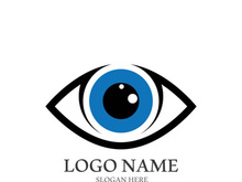 Branding identity corporate eye care vector logo design