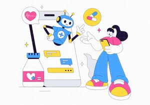 10 Medical Chatbot Vector Illustration