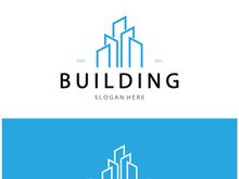 Building logo vector illustration design,Real Estate logo template, Logo symbol icon