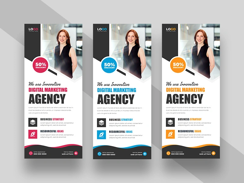 Marketing Agency Roll Up Standee Banner Ver-10