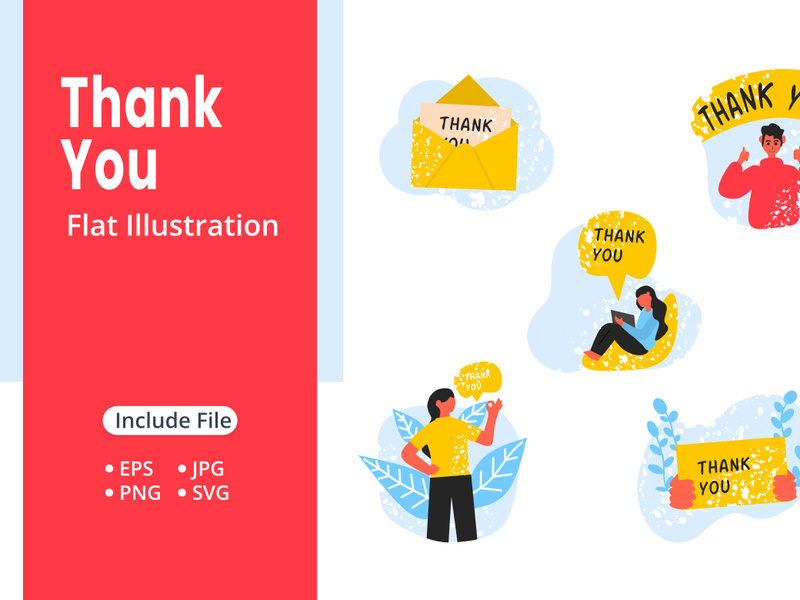 Thank You Illustrations Pack