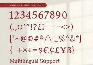Red Carpet - Serif Font