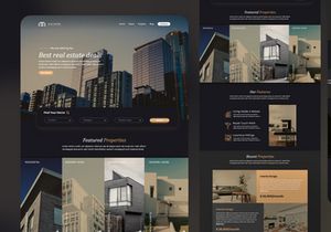 Real estate langing page - UI Design