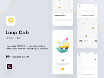 Loop Cab - Cab Booking App UI Kit preview picture