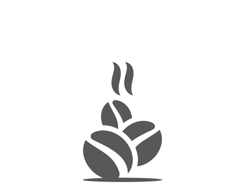 Premium coffee bean logo design.