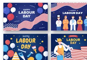 17 Happy Labor Day Illustration