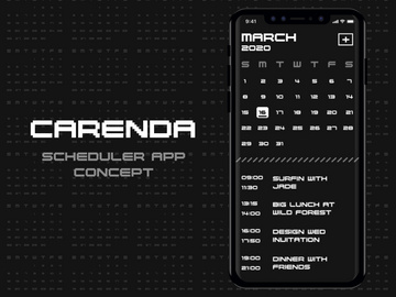Carenda - Scheduler app concept preview picture
