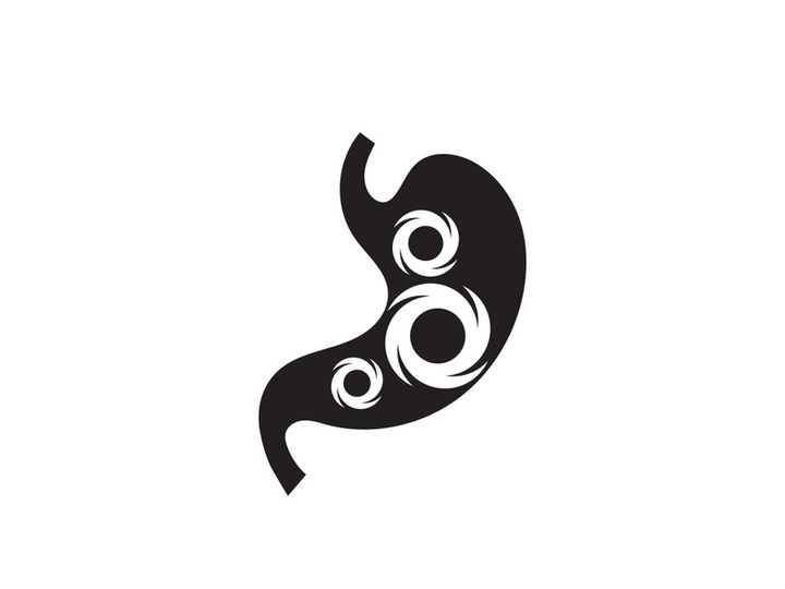 Stomach care icon designs concept illustration