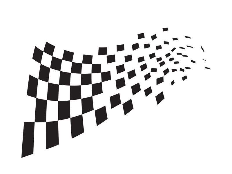 Race flag design illustration