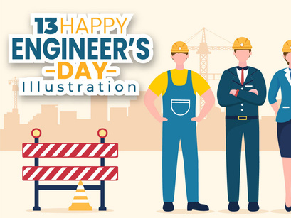 13 Happy Engineers Day Illustration